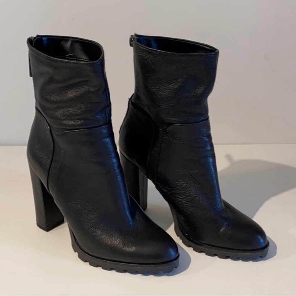Aldo military ankle booties.